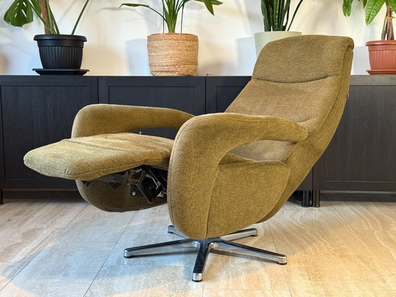 Image 1 of Poltrona reclinabile originale Hukla, da pavimento, in tessuto, verde, come nuova.