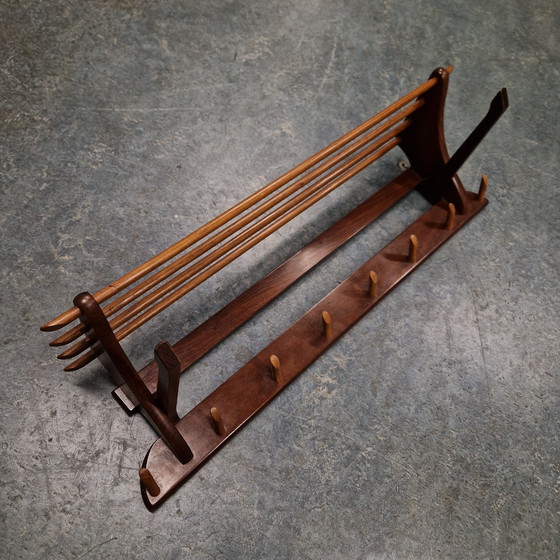 Image 1 of Appendiabiti danese vintage in teak degli anni '60