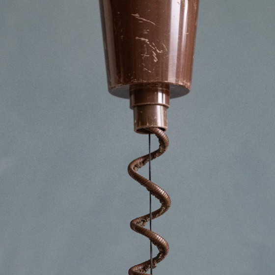 Image 1 of Vintage Brown Herda mushroom Pendant Lamp