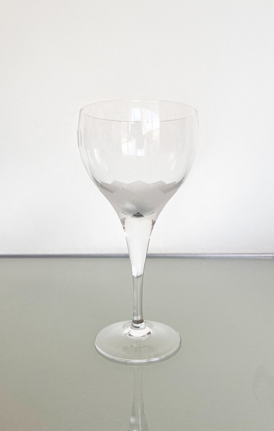 Image 1 of Set of six Rosenthal Studio Line Lotus wine glasses