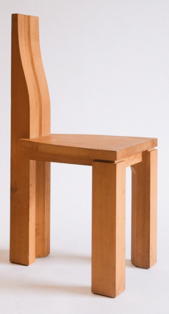 Image 1 of 6x brutalist chairs