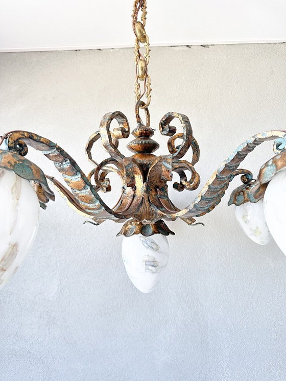 Image 1 of Vintage brutalist chandelier