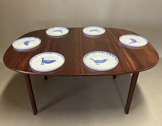 Image 1 of Ensemble de 6 Assiettes Entièrement Faites à la Main