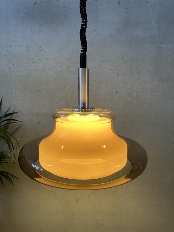 Image 1 of Vintage verstelbare hanglamp - acryl