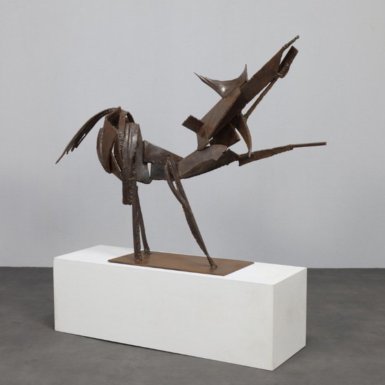 Image 1 of Sculpture du Cheval de fer par Raphaël Saintenoy, Europe, années 1960