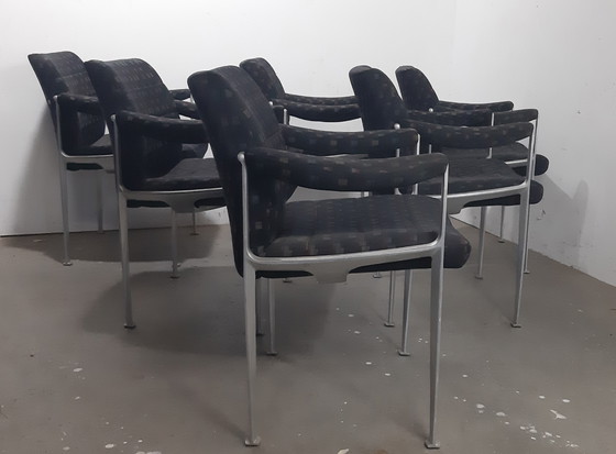 Image 1 of Ensemble de six chaises Bauhaus conçues par Miller Borgsen pour Röder and Sons, années 1960