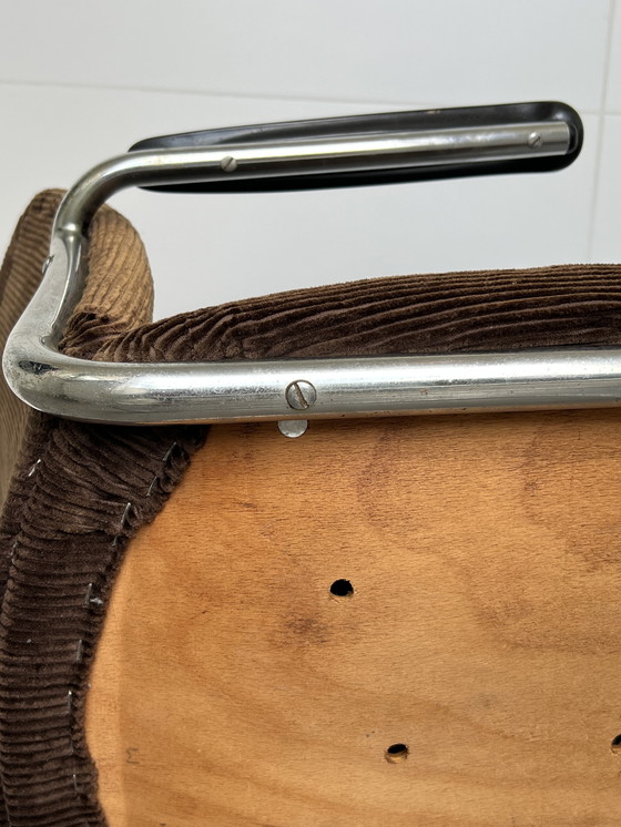 Image 1 of 2 X De Wit Sillas , Sillones , Tejido acanalado Marrón Original