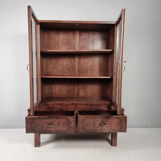Art Deco Vitrine, 1970er Jahre – Holz (photo 11 of 11)