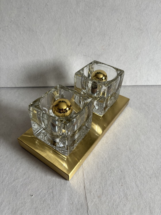 Image 1 of Vintage Peill & Putzler "Ice Cube" wall lamp ceiling lamp 70”