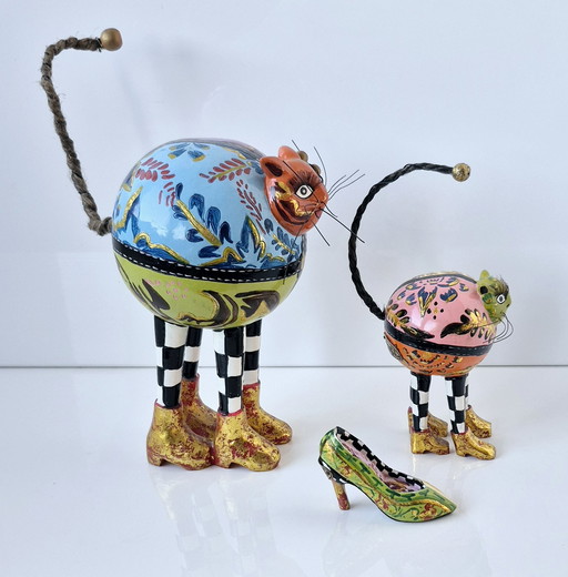 Tom's Drag Sammlung 2 x Katze Schuh wie neu