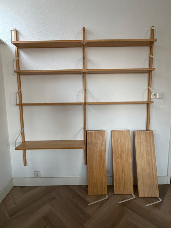 Image 1 of Ikea Svalnas wall unit/bookcase (bamboo)