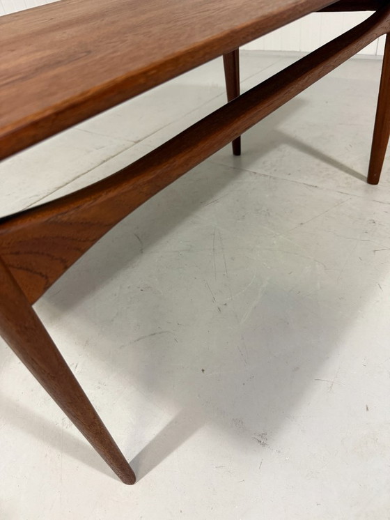 Image 1 of France & Daverkosen FD503 table basse en teck par Edvard Kindt Larsen & Tove Kindt Larsen
