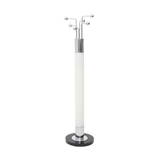 Lampe porte-manteau en métal chromé, 1970
