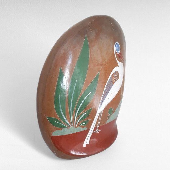 Image 1 of Gufo in ceramica vintage, Tonalá Messico, anni '70, H37cm