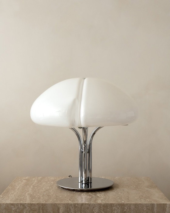Quadrifoglio Table Lamp by Ufficio Progetti for Harvey Guzzini, Italy, 1970s – iGuzzini, Chrome (photo 12 of 14)