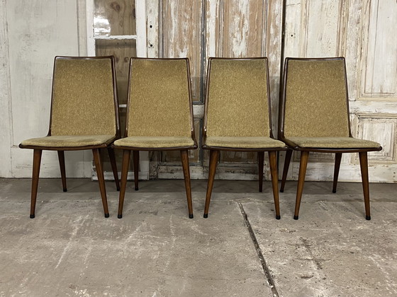 Image 1 of Vier Vintage Stoelen, Eetkamerstoelen. Design Coja Culemborg