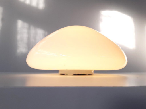 Wilhelm Wagenfeld plafonnière, 1 van 3 imposante ronde glazen plafondlampen van Lindner, Bauhaus lamp; NOG 3 BESCHIKBAAR