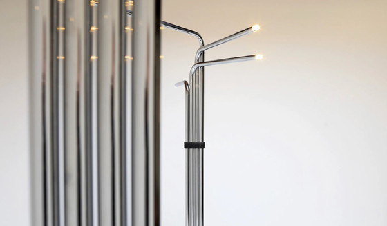 Image 1 of Chrome Metal 4-Arm Floor Lamp by Goffredo Reggiani, Italy, 1970s