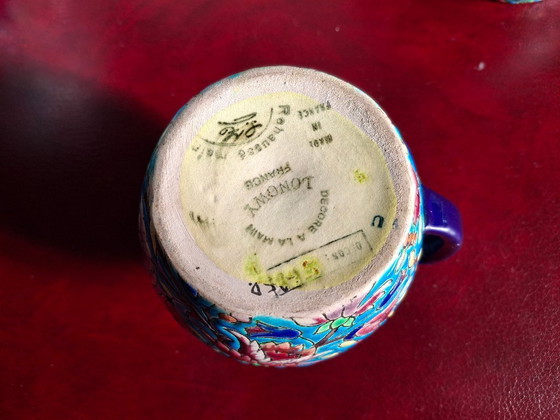 Image 1 of Juego de té esmaltado cloisonné de Longwy