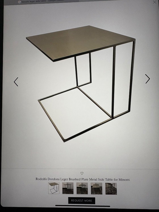 Image 1 of Minotti Leger Sidetable (Table d'appoint) - Designer : Rodolfo Dordoni