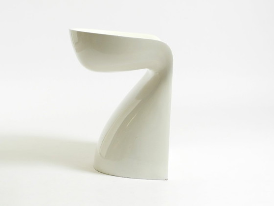 Image 1 of Very rare white stool by Winfried Staeb from the 1970s for the Form + Life Collection