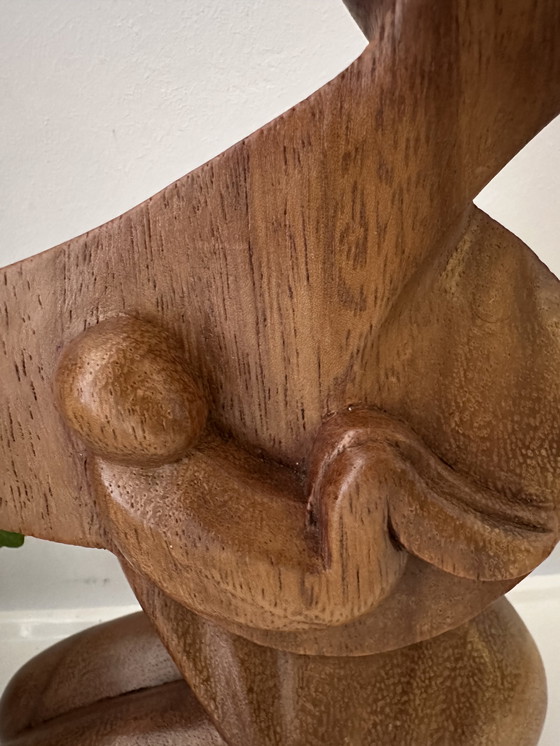 Image 1 of Statue en bois Mid Century