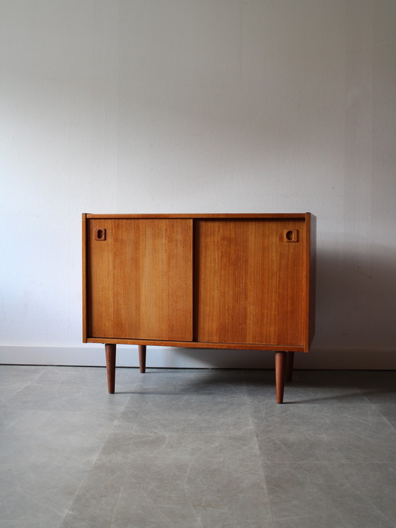 Image 1 of Vintage Deens platenspelerkast in teak