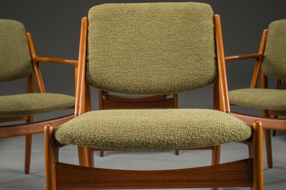 Image 1 of  Chaises Ella Danoises en Teck attribuées à Arne Vodder pour Vamo Sønderborg, 1960s, Set de 6
