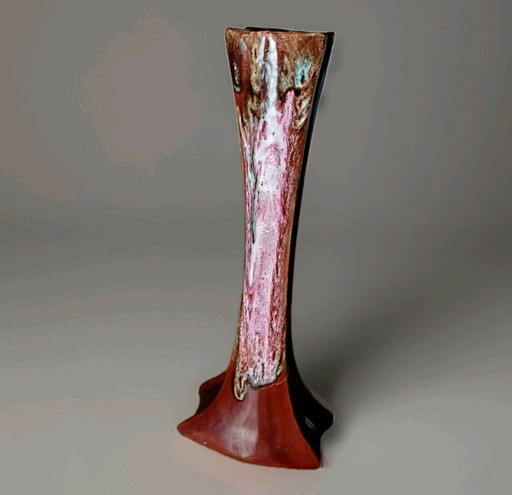 Vase en céramique émaillée - Style Vallauris, années 1950-1970