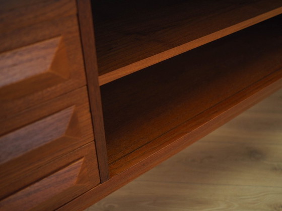 Credenza danese in teak con ripiani estraibili e cassetti, anni '70 – Credenze, Wood (photo 10 of 18)