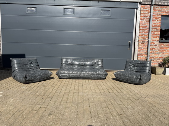 Image 1 of 100% authentic Ligne Roset Togo 3z & 2x 1z in Grey leather