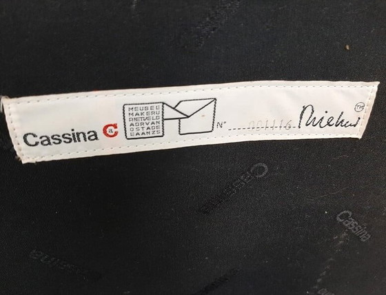 Image 1 of 2x Poltrone Cassina 637 Utrecht (Nuove-Mai usate) in lana Vinaccia/Bordeaux.