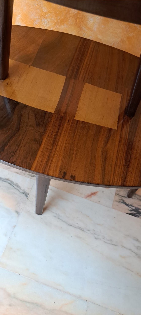 Mid Century Tafel jaren 60, Bijzettafels, Hout, Bruin (foto 6 van 9)
