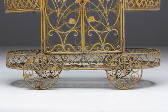 Image 1 of Carrito de servicio antiguo de hierro fundido, Francia, principios del siglo XX