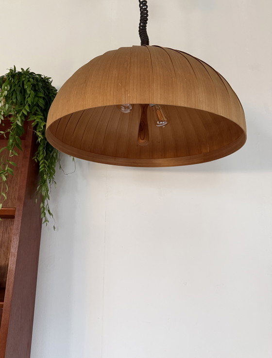 Image 1 of Lampada a sospensione vintage a stecche, Hans Agne Jakobsson anni '60