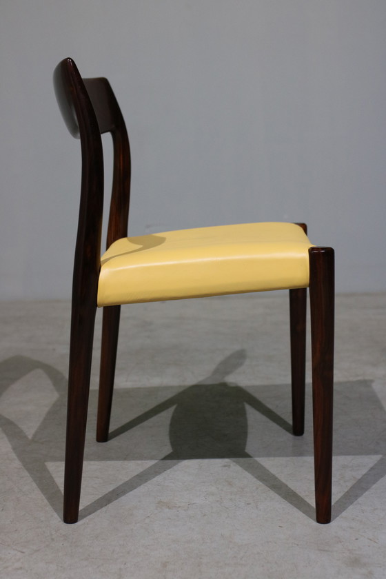 Image 1 of Palissander Model 77 Eetkamerstoelen door Niels O. Moller, 1960, set van 6