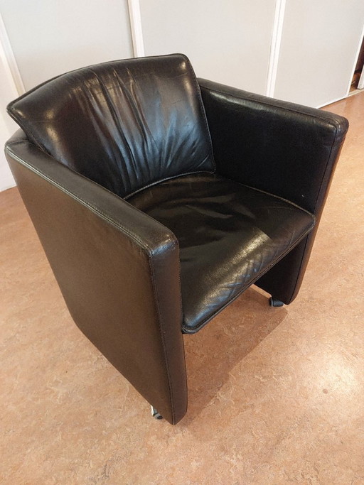 2 sillas Leolux negras