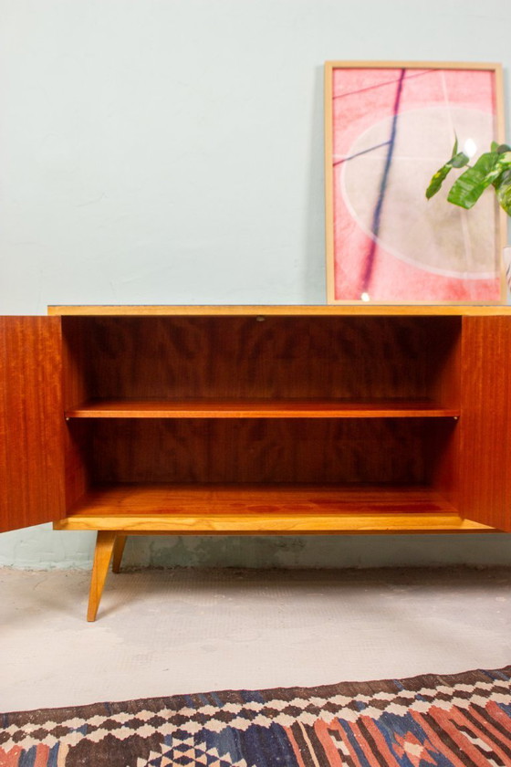 Image 1 of Vintage sideboard chest of drawers Mid Century teak nut 60s
