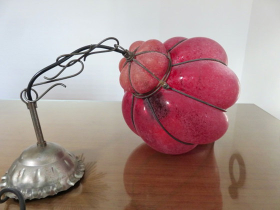 Lanterna veneziana in vetro di Murano rosso satinato – Lampade a sospensione (photo 5 of 17)