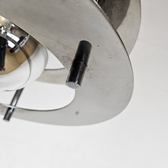 Image 1 of Vintage / Space age Itiliaanse kroonluchter Gaetano Sciolari /  hanglamp /vintage design chandelier 