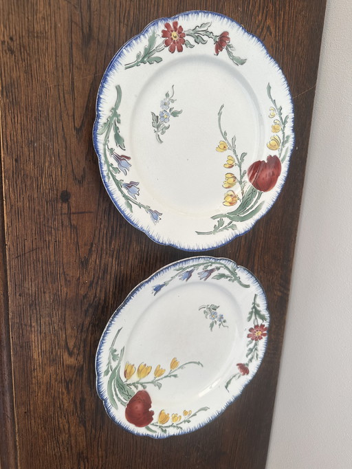 2 E. Bourgeois Paris plates - Art Nouveau period