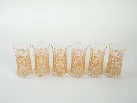 Image 1 of Set di sei bicchieri, design italiano, anni '60, produzione italiana