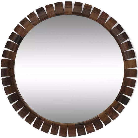 Image 1 of Mid-Century Danish Teak & Rosewood Mirror, 1960S