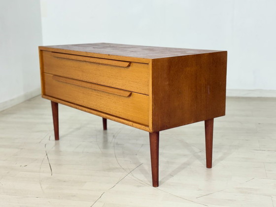 Image 1 of Vintage teakhouten dressoir/ladekast – WK Möbel, jaren 60