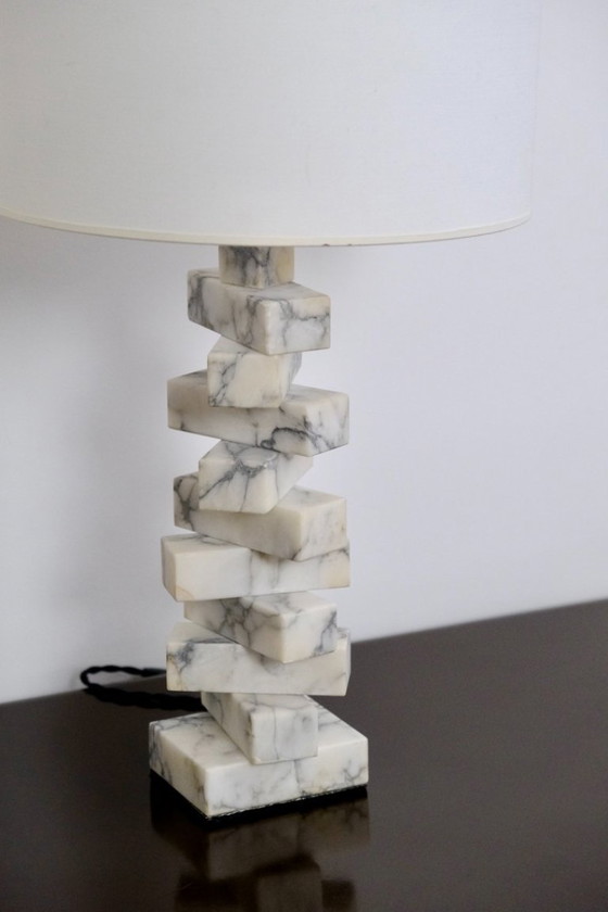 Image 1 of 1970s marble lamp