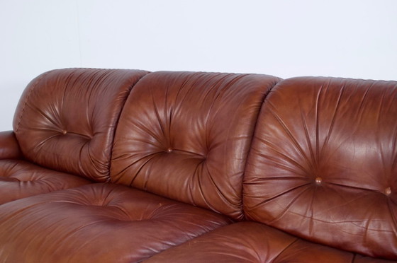 Image 1 of SAPPORO LEDERSOFA 1970er Jahre MOBIL GIRGI VERLAG