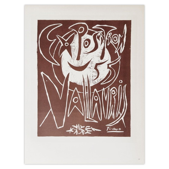 Image 1 of Pablo Picasso AF 1955 - Exposition Vallauris III Poster 1959