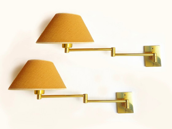 2 Applique a braccio orientabile di George Hansen Metalarte, anni '70 – Brass (photo 6 of 18)