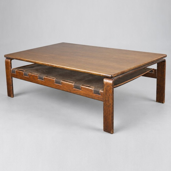 Vintage Brutalist Couchtisch aus Wengeholz, | Couchtische gebraucht