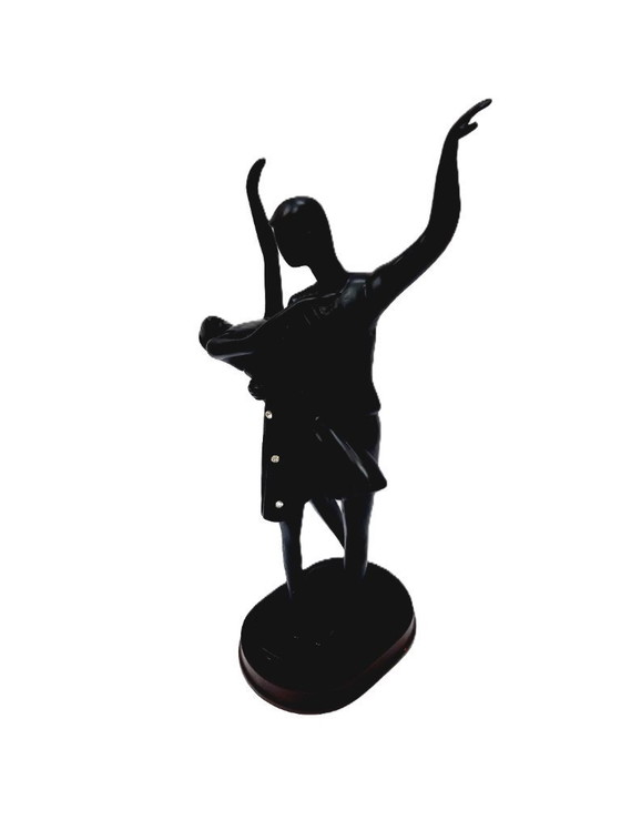 Image 1 of Pareja de baile, ritmo, estatuilla de poliresina de sobremesa